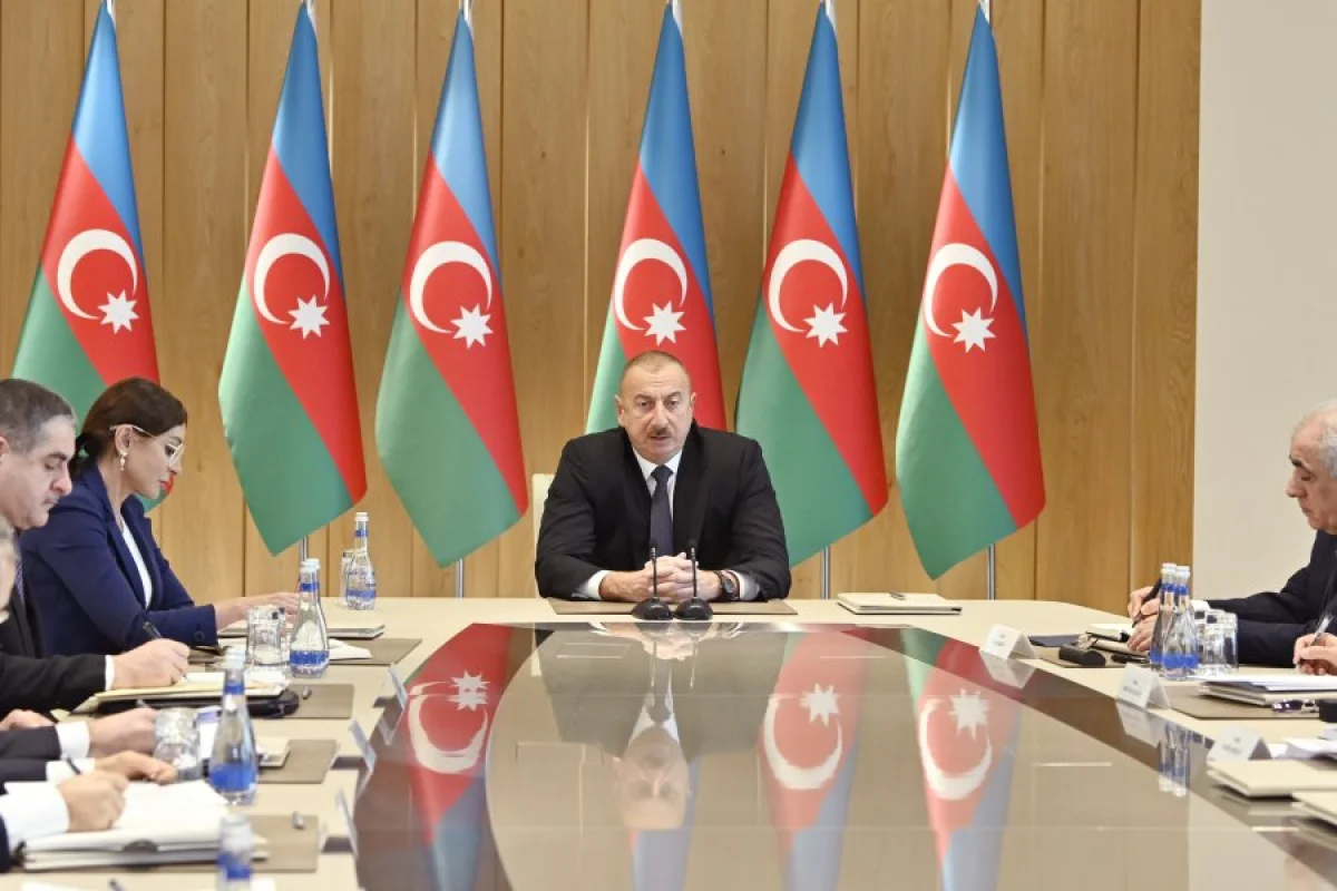 Prezident İlham Əliyevin yanında 2019-cu ilin yekunlarına həsr olunmuş - MÜŞAVİRƏ KEÇİRİLİB - FOTOLAR