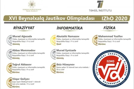 Azərbaycan məktəbliləri beynəlxalq olimpiadada - UĞUR QAZANDILAR- FOTO