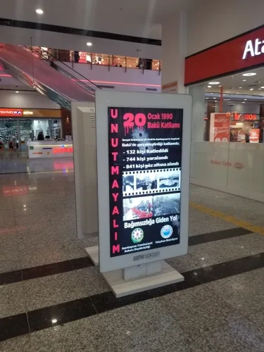 Türkiyədə reklam lövhələrində 20 Yanvar faciəsi