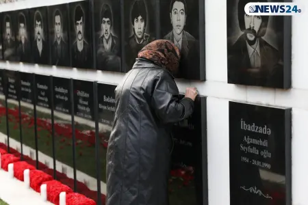 Azərbaycan 20 Yanvar şəhidlərini anır - FOTO - VİDEO