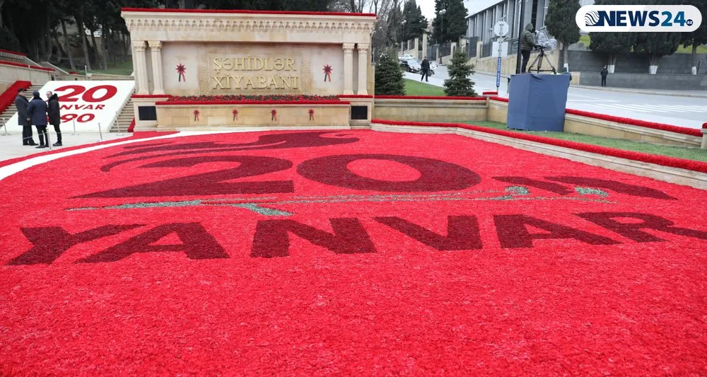 Azərbaycan 20 Yanvar şəhidlərini anır - FOTO - VİDEO