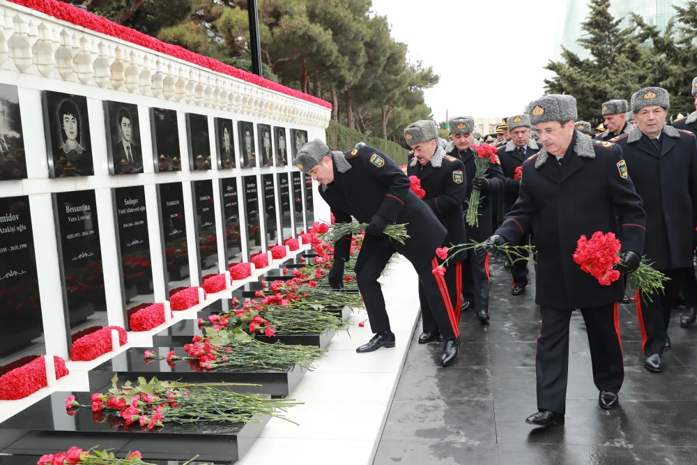 DİN-in rəhbərliyi şəhidlərin əziz xatirəsini - YAD ETDİLƏR - FOTO - VİDEO