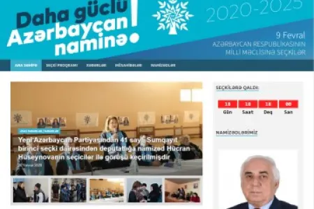 Milli Məclisə seçkilərlə əlaqədar yap2020.az seçki saytı fəaliyyətə başladı