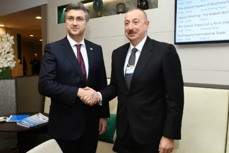 İlham Əliyev Xorvatiyanın Baş Naziri ilə görüşüb