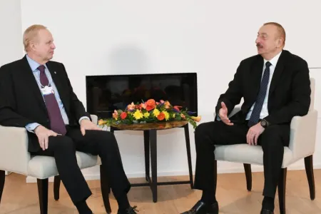 Prezident İlham Əliyev Davosda onunla da - GÖRÜŞDÜ