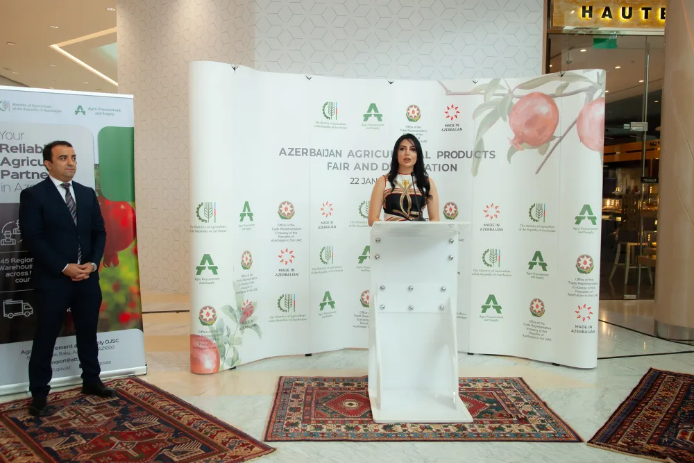 Azərbaycanın kənd təsərrüfatı məhsulları Dubayda - FOTOLAR