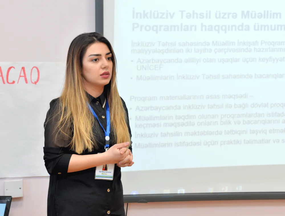İnklüziv təhsil mövzusunda ixtisasartırma təliminə - START VERİLDİ - FOTOLAR