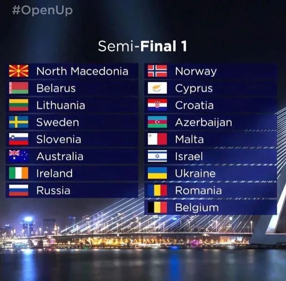 Təmsilçimiz olmasa da, Avroviziyadakı rəqiblərimiz bəlli oldu