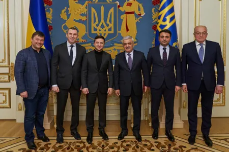 Rövnəq Abdullayev Zelenski ilə görüşdü