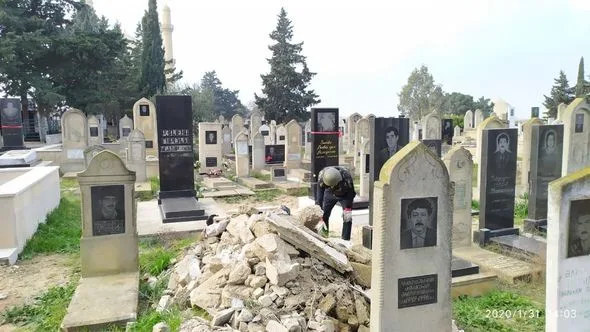 Nardaran qəbirstanlığından silah-sursat tapıldı - -FOTO