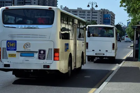 Bakıda 104 nömrəli avtobus marşrutunun hərəkət sxemi - DƏYİŞDİRİLDİ