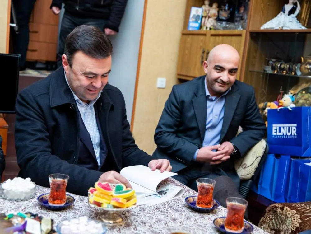 Elnur Allahverdiyev Qarabağ qazilərinin qonağı oldu - -FOTOLAR