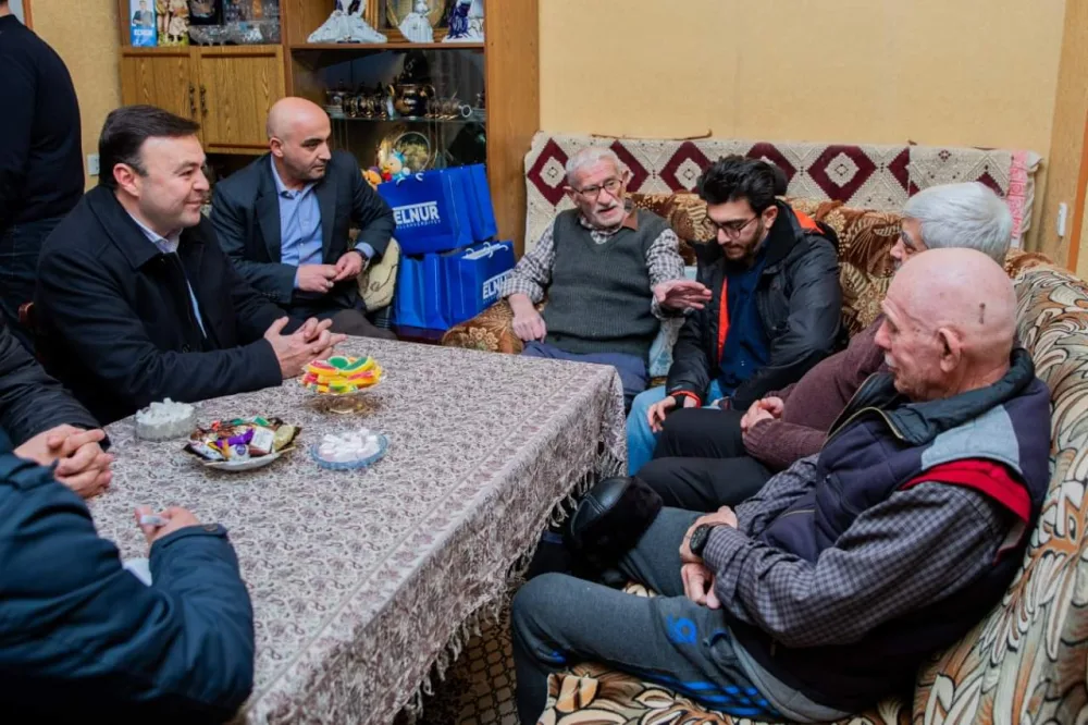 Elnur Allahverdiyev Qarabağ qazilərinin qonağı oldu - -FOTOLAR
