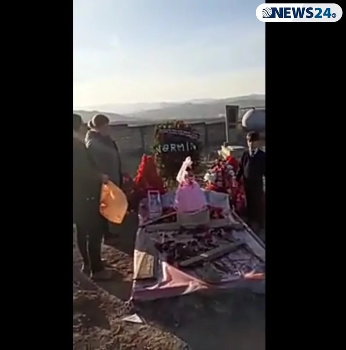 Doğum günündə ailəsi qəbirüstünü ziyarət edib - Nərminin məzar GƏLİNCİYİ -VİDEO/FOTO