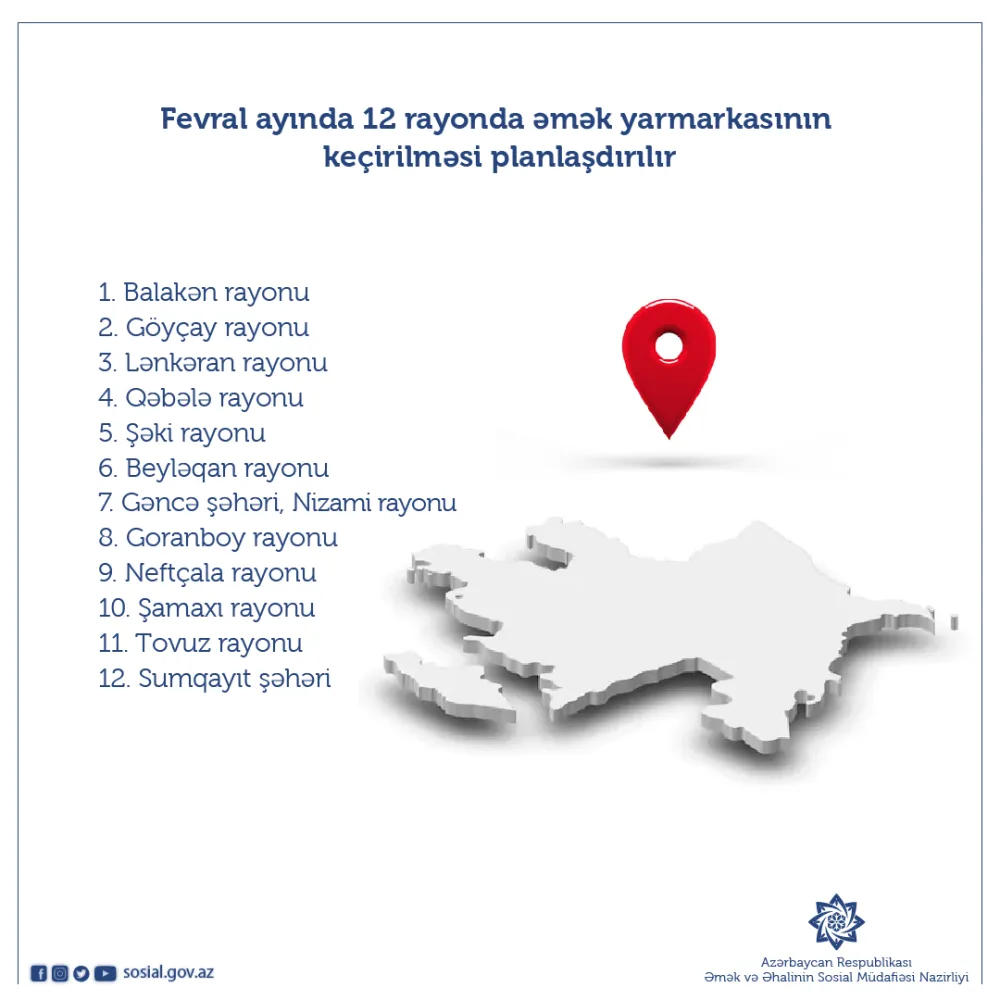 12 rayonda əmək yarmarkası - KEÇİRİLƏCƏK