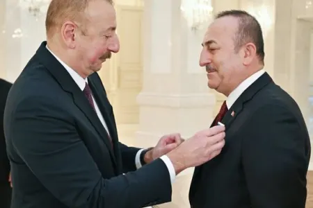 Prezident İlham Əliyev Mövlud Çavuşoğlunu - QƏBUL ETDİ - FOTOLAR