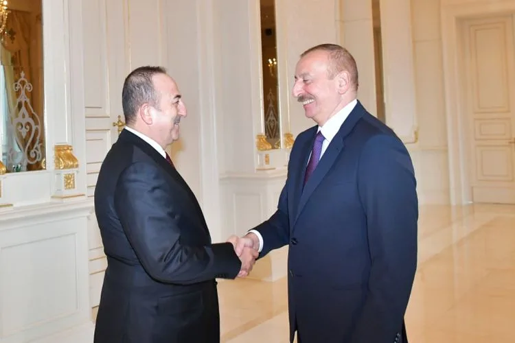 Prezident İlham Əliyev Mövlud Çavuşoğlunu - QƏBUL ETDİ - FOTOLAR