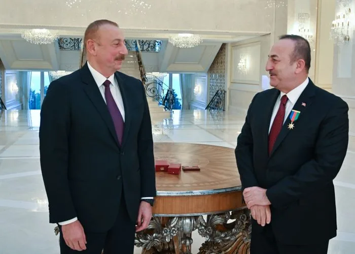 Prezident İlham Əliyev Mövlud Çavuşoğlunu - QƏBUL ETDİ - FOTOLAR