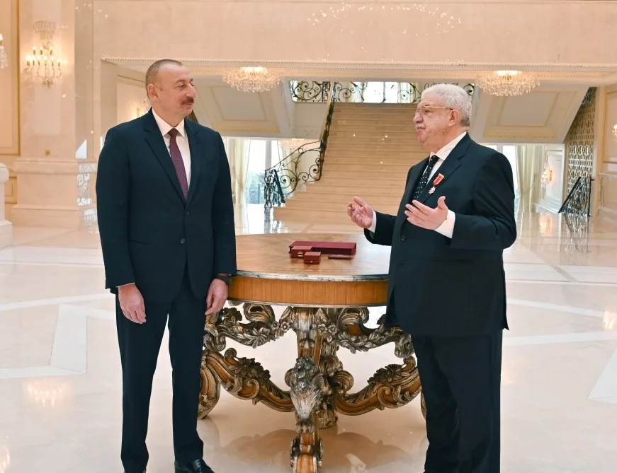İlham Əliyevdən Mixail Qusmana: - “Yazılır: doğulduğu şəhər Bakı, Azərbaycan” - FOTOLAR