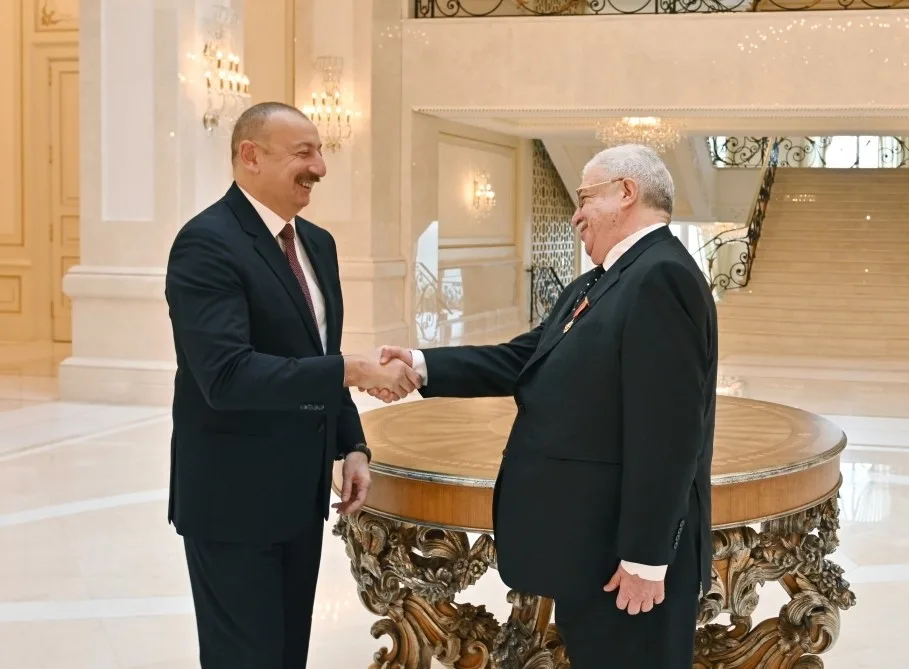 İlham Əliyevdən Mixail Qusmana: - “Yazılır: doğulduğu şəhər Bakı, Azərbaycan” - FOTOLAR