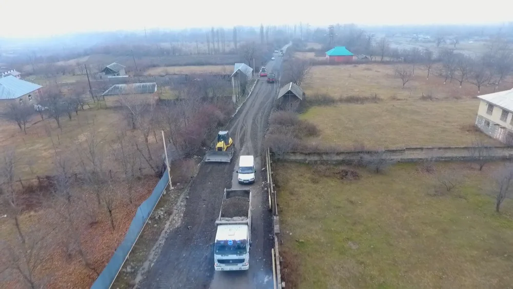 Qəbələdə 28 kilometrlik avtomobil yolu - YENİDƏN QURULUR - FOTO