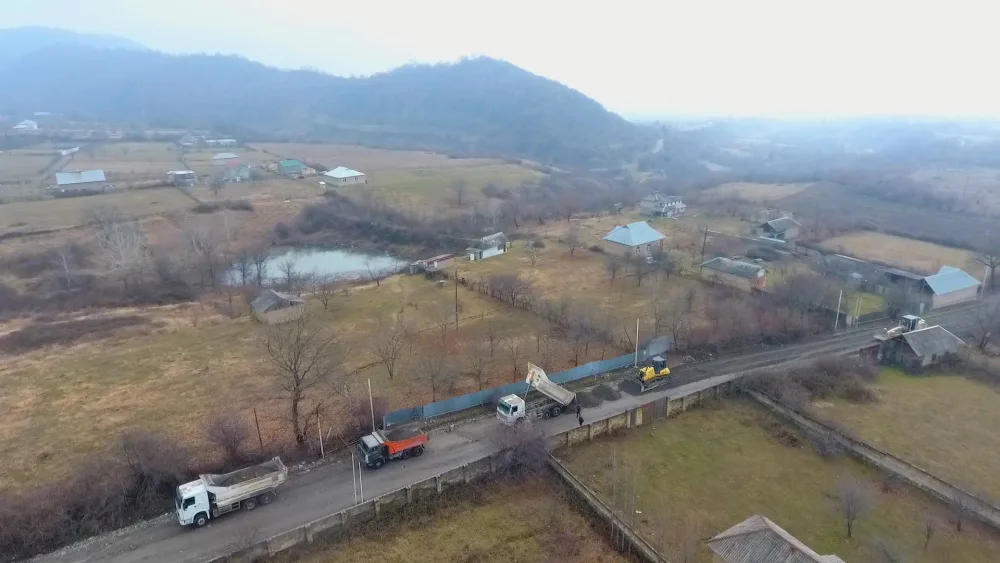 Qəbələdə 28 kilometrlik avtomobil yolu - YENİDƏN QURULUR - FOTO