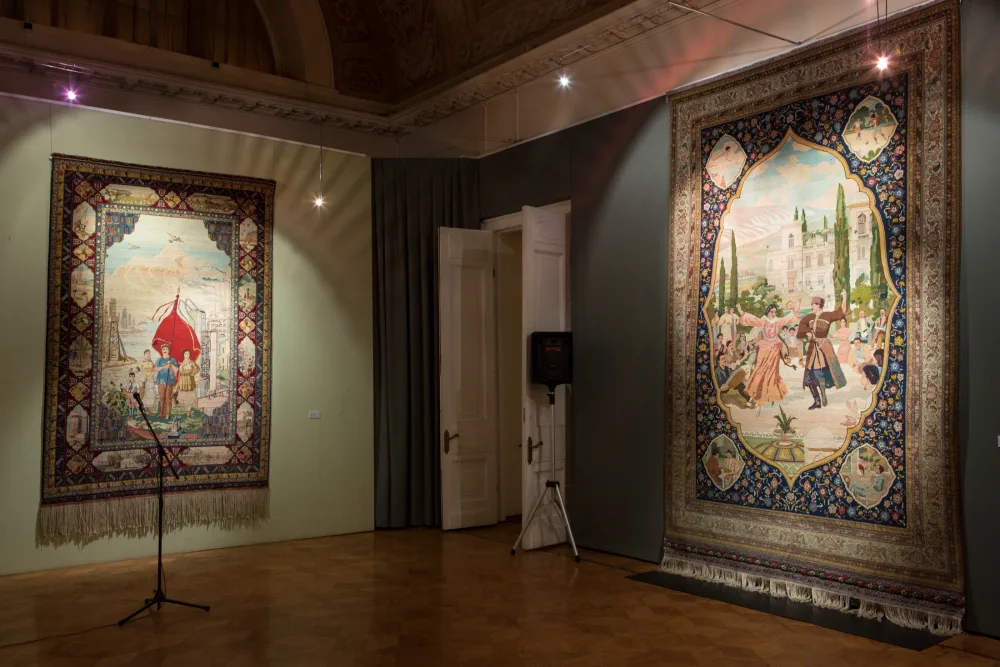 Moskvada “Sovet Azərbaycanının sədası. Xalça. Tikmə. Plakat” sərgisi - AÇILDI - FOTOLAR