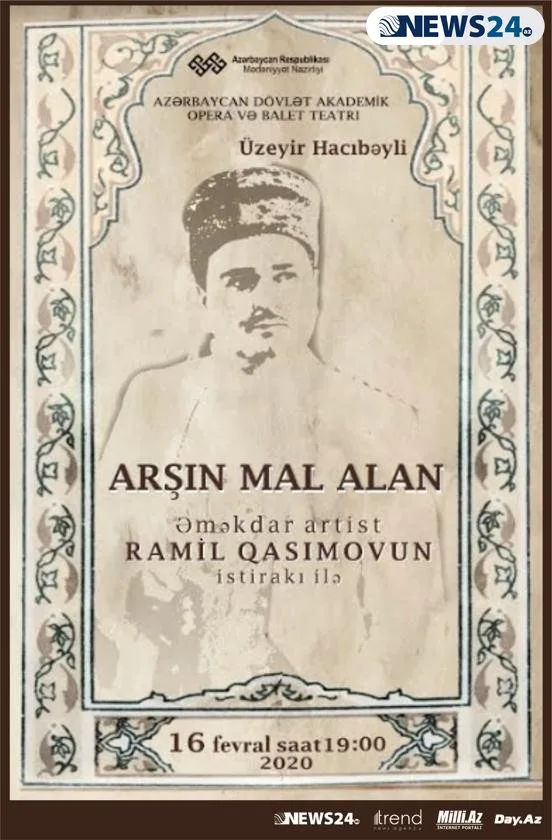 Ramil Qasımov Üzeyir Hacıbəylinin “Arşın mal alan” operettasında Əsgər olacaq - – FOTO- VİDEO
