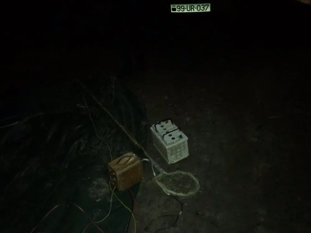 Elektrik cərəyanı ilə balıq ovlayan şəxslər - CƏZALANDI - FOTO