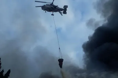 Qubada YANĞIN - 2 helikopter CƏLB OLUNDU