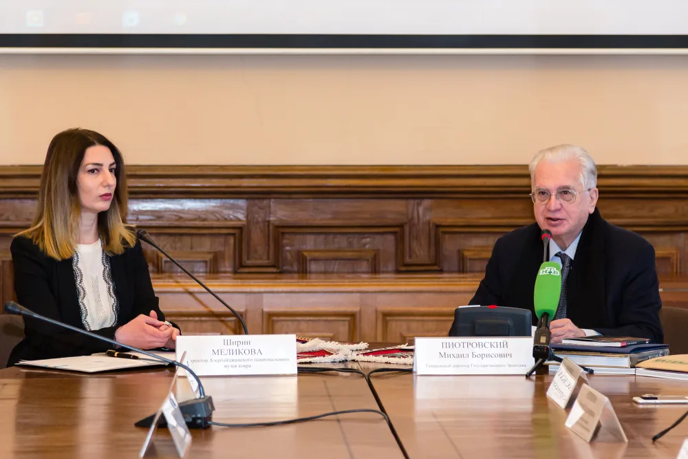 Azərbaycan Milli Xalça Muzeyi Ermitaj Muzeyi ilə - əməkdaşlıq memorandumu imzaladı - FOTO