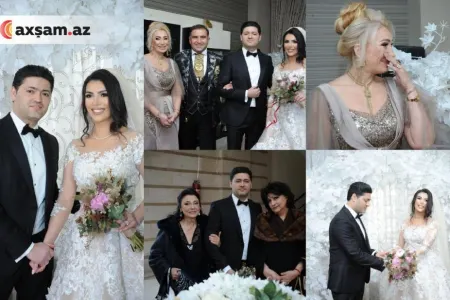 Fidan Qasımova və Nahidə Orucovanın övladlarının toyundan ilk - FOTOLAR
