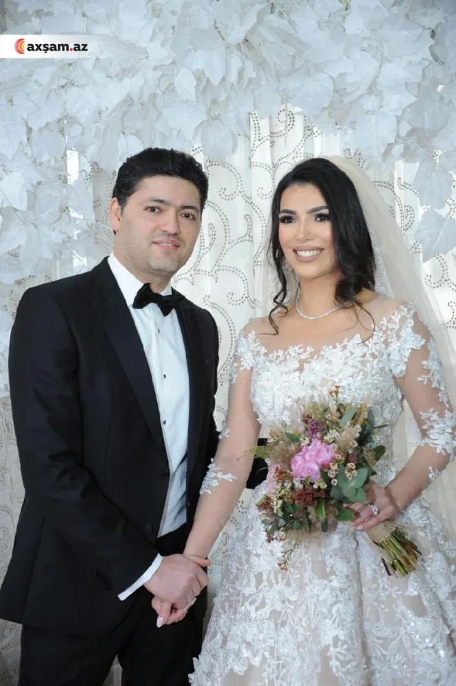 Fidan Qasımova və Nahidə Orucovanın övladlarının toyundan ilk - FOTOLAR