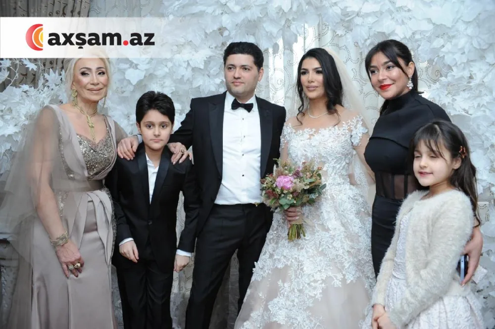 Fidan Qasımova və Nahidə Orucovanın övladlarının toyundan ilk - FOTOLAR