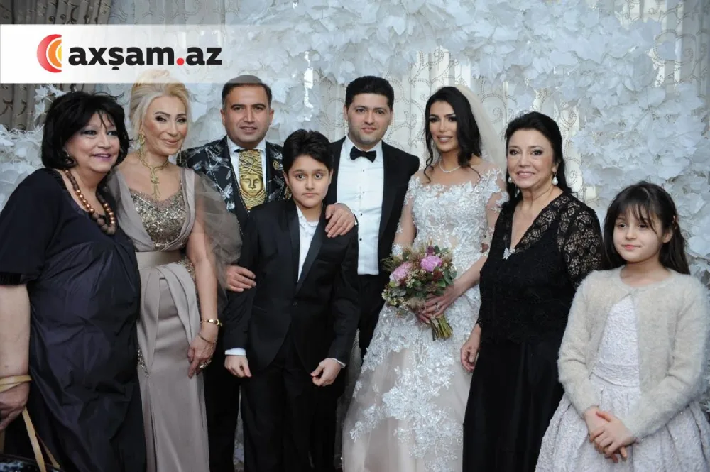 Fidan Qasımova və Nahidə Orucovanın övladlarının toyundan ilk - FOTOLAR