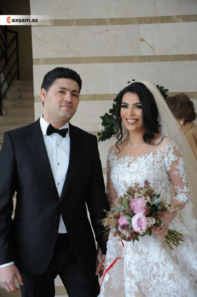 Fidan Qasımova və Nahidə Orucovanın övladlarının toyundan ilk - FOTOLAR