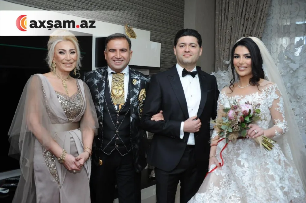 Fidan Qasımova və Nahidə Orucovanın övladlarının toyundan ilk - FOTOLAR