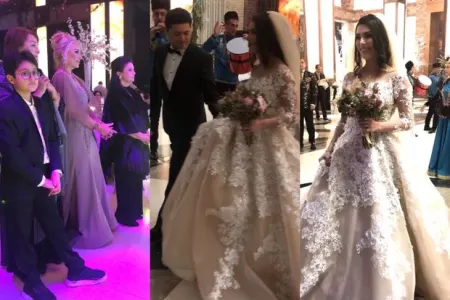 Fidan Qasımova ilə Nahidə Orucovanın övladlarının toyundan - ilk görüntülər