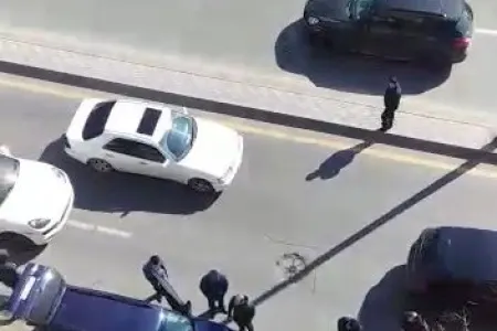 Bakı Konqres Mərkəzinin qarşısında zəncirvari qəza - FOTO - VİDEO