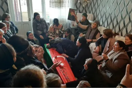 Gəncədə şəhidimizin vida mərasimi keçirilir - -FOTOLAR