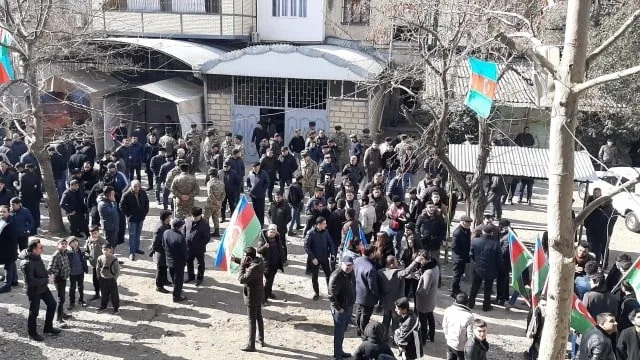 Gəncədə şəhidimizin vida mərasimi keçirilir - -FOTOLAR