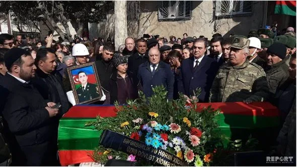 Gəncədə şəhidimiz dəfn edildi - Video/Foto