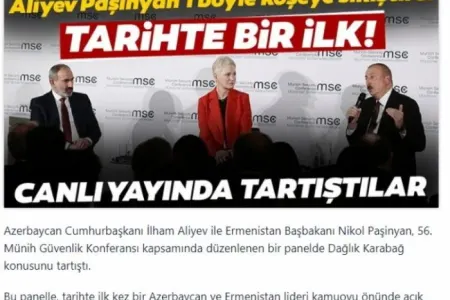 Türkiyə KİV-ləri İlham Əliyevin Paşinyanı çətin vəziyyətə salmasından yazdı - Fotolar