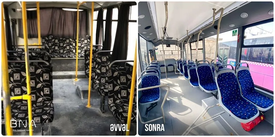 Daha bir marşrut xətti üzrə - AVTOBUSLAR YENİLƏNDİ - FOTO
