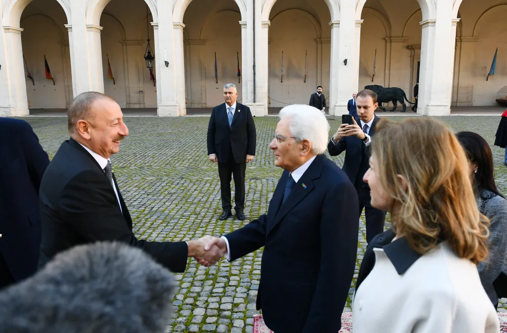 Prezident İlham Əliyevin Romada rəsmi qarşılanma mərasimi olub - FOTOLAR - YENİLƏNDİ
