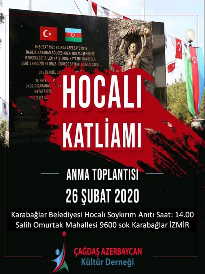 İzmirdə Xocalı soyqırımı yad ediləcək