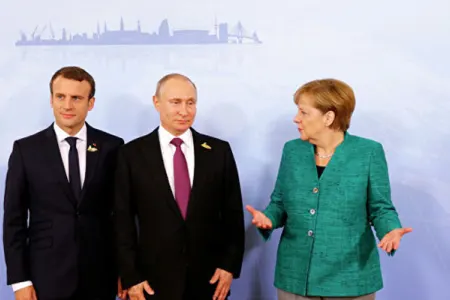 Putin, Makron və Merkelin telefon danışığı oldu
