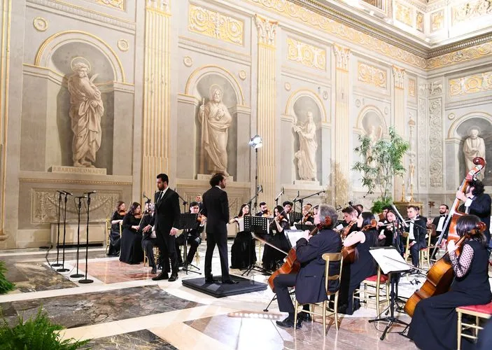 Romanın Kuirinale Sarayında Azərbaycan musiqisi - FOTOLAR