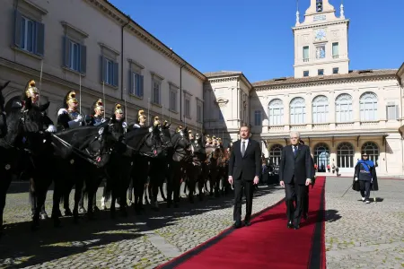 Prezident İlham Əliyevin Romada rəsmi yolasalma mərasimi baş tutdu