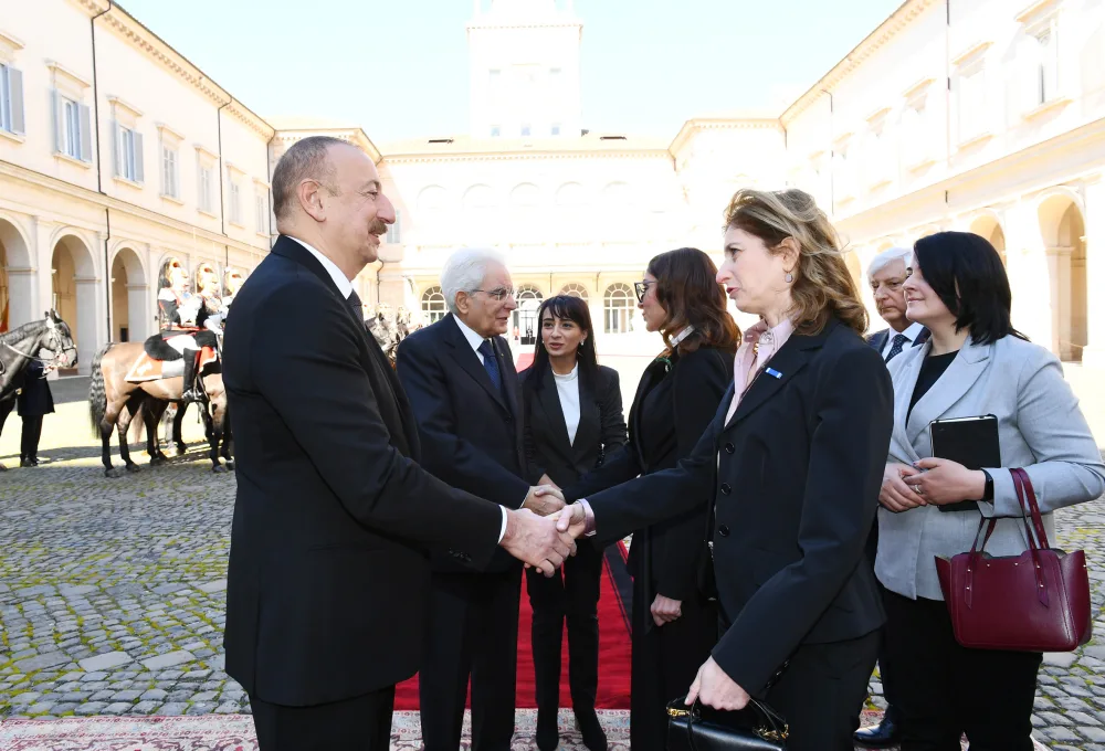 Prezident İlham Əliyevin Romada rəsmi yolasalma mərasimi baş tutdu